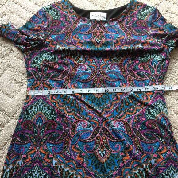 Nicole Miller Studio Multi-color Dress Size12 - Picture 6 of 15